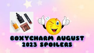 BOXYCHARM AUGUST 2023 SPOILERS