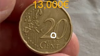 20 CENT IRELAND 2002 ERROR WORTH 13000€