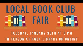 2024 Local Book Club Fair Hosted by Pack Memorial Library | Malaprop's Presents