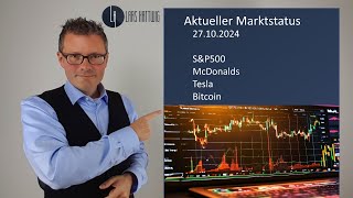 Aktueller Marktstatus S&P 500 - McDonalds - Tesla - Bitcoin