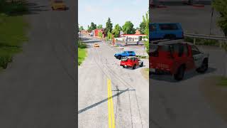 BeamNG Drive Realistic Freeway Crashes #42 #beamng #shorts #cars #carcrash #beamngcarcrash