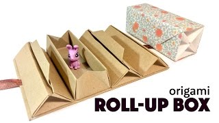 Origami Roll Up Box Tutorial - Accordion Box - Paper Kawaii