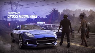 Cross Mountains Day Race / Jaguar F-Type (Bumper Camera) - Need for Speed™ Heatᴴᴰ