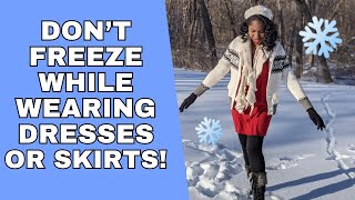 How to Stay Warm & Cozy While Wearing Dresses in the Cold or Winter Season