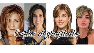 CORTES DE CABELLO DEGRAFILADO MEDIO. DIFERENTES ESTILOS Y EDADES