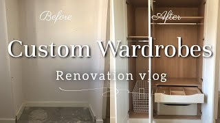 CUSTOM WARDROBE RENOVATION | garden updates + filling the wardrobes