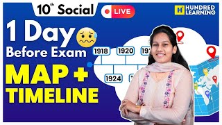 10th Social 1 Days Before Exam MAP & TIMELINE | 2nd Mid Term | Important Questions |  #centumhacks