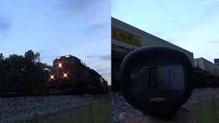 61 MPH NS 240 Flying above track speed thru Suwanee, GA! 8/16/2024