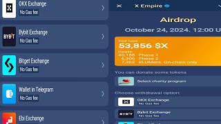 X Empire Exchange Available To deposit your X coins