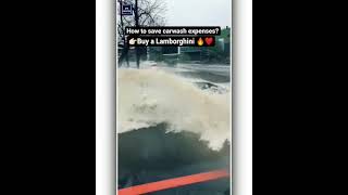 LAMBORGHINI CAR WASHING IN ROAD SIDE DIRTY WATER | #MPRCREATIVE