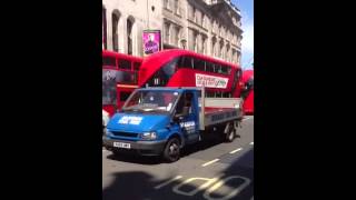 Traffic Jam...Always Big Problems For Commuters In London.