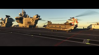 CH-47D MILTECH CHINOOK & CARRIER GROUP SHENANIGANS IN THE NORTH SEA