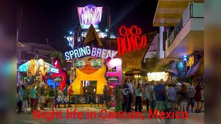 Night Life In Cancun, Mexico