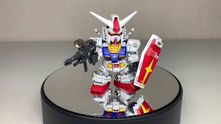 BANDAI SD GUNDAM RX-78 with optional decal and Super Clear