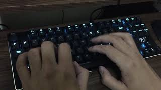 Typing sound of Havit 87 Slim Mechanical Keyboard