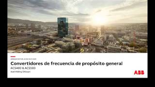 ABB Webinar Convertidores de frecuencia de propósito general.