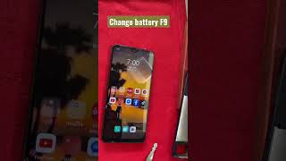 How to change battery oppo F9 #shorts