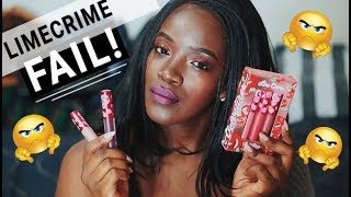 LIME CRIME | Liquid Lipstick FAIL! | Crystal Olisa