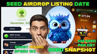 Seed Airdrop Top Secret trick to boost up your mining speed | Seed Airdrop me Mine kaise kre  😍😍😍