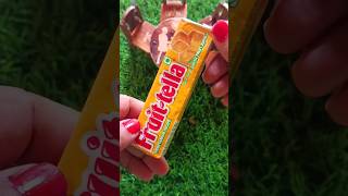 Fruit- tella  chewy toffee with fruit juice #candy #shorts