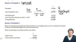 Chargeable Gains – Companies – Further Aspects - ACCA Taxation (FA 2022) TX-UK lectures