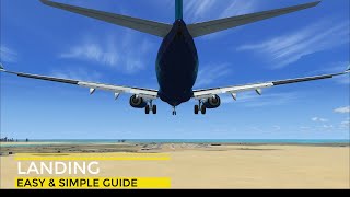 FSX How to Land | Learn Landing - ILS Autopilot | Easy Simple Quick Guide | Boeing 737-800 Tutorial