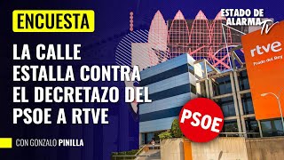 La calle estalla contra el decretazo del PSOE a RTVE