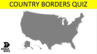 Can You Guess the Country by its Border?