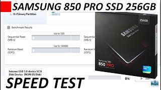 Samsung SSD 850 PRO 256GB speed test