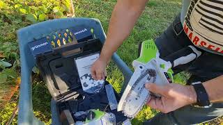 Miniferaestrau cu acumulator MDA-1610 Grunman ( Mini Chainsaw MDA-1610 Grunman cordless drill)