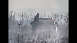 Incendio de pastizales en Las Praderas