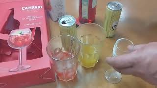 Campari с тоником и с соком дегустация