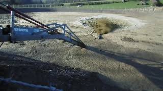 Storth Mega Mix Lagoon Pump stirring slurry in winter storage lagoon