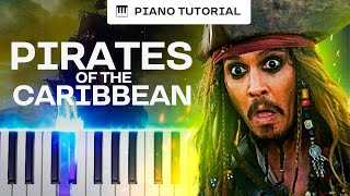 HOW TO PLAY - Pirates Of The Caribbean Theme (Easy Piano Tutorial Lesson)