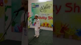 Rhyme Competition at School/Activity show at AMS Creative School Lucknow❤❤.#shorts #yusuf