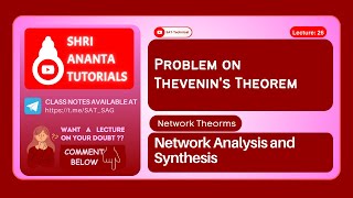 Problem on Thevenin's Theorem #thevenin #thevenintheorem  #electricalengineering #network #kvl #kcl