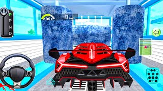 Brand New Red Color Car Is Ready For Gas Station Car Wash - 3d Driving Class 2024 #gameplay #cargame