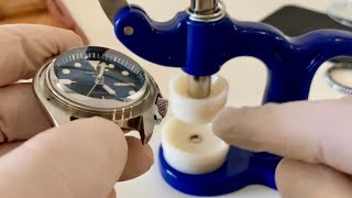 Sapphire Crystal Swap | Seiko Mod [Part 1] - I broke my press!