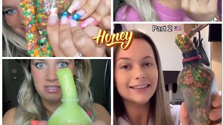 Part 1 of Frozen honey 🍯 |honey jelly|tiktok trend|tiktok compilation.