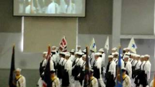 David's Division marching in for graduation