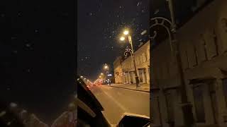 Snow view || city night snow view || short video