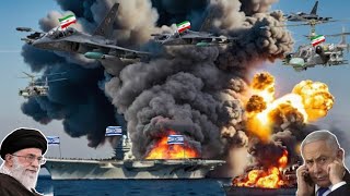 Israeli Navy Aircraft Carrier Badly Destroyed by Iranian Drones Fighter Jets -GTA 5