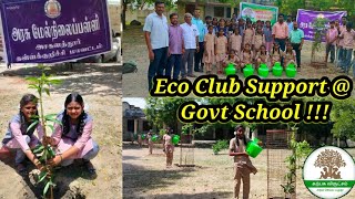 அசகளத்தூர் அரசு பள்ளி Eco Club| ₹16,000 மதிப்பில் உபகரணங்கள் & மரக்கன்றுகள் வழங்கிய கற்பக விருட்சம்