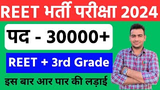 New REET Vacancy 2024 | New Reet 2024 kab hogi | परीक्षा की संभावित तिथि का ऐलान | Reet exam date |