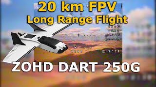 ZOHD Dart 250G 20km 400mW TBS unify pro32 nano fpv Long Range flying wing qczek lrs