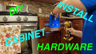 HOW TO INSTALL CABINET HANDLES / PULLS / KNOBS/HARDWARE ON DOORS AND DRAWERS