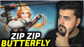 KELEBEK MİSALİ BUTTERFLY OYNANIŞ! ZIP ZIP Butterfly AoV