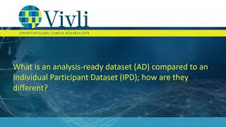 What is an analysis-ready dataset compared to an Individual Participant Dataset?