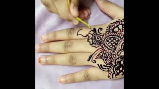 LATEST ARABIC HENNA MEHNDI DESIGN FOR FRONT HAND | Beautiful And Stylish Henna | #hennashorts #henna