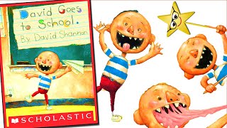 🍎 DAVID GOES TO SCHOOL Story Books Read Aloud by Sunny Star ⭐ No, David Book 🙄